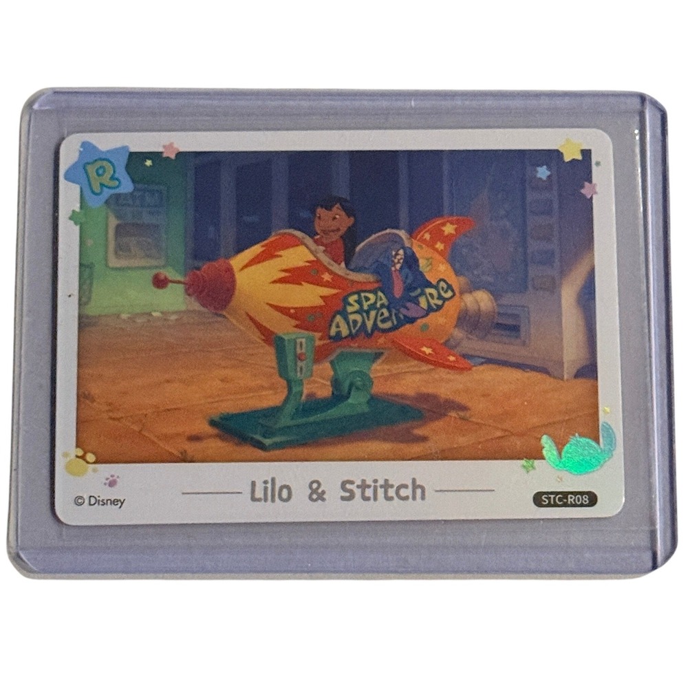 Disney Lilo & Stitch Cardfun Trading Card Space Adventure STC-R08 Rare R Holo
